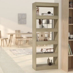 Berkfield Book Cabinet/room Divider Sonoma Oak 60X30X166 Cm Engineered Wood