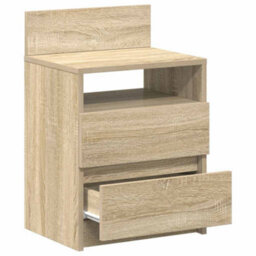 Berkfield Bedside Cabinets 2 Pcs With 2 Drawers Sonoma Oak 40X33X60 Cm - thumbnail 5
