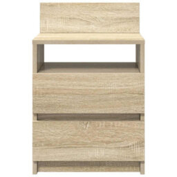 Berkfield Bedside Cabinets 2 Pcs With 2 Drawers Sonoma Oak 40X33X60 Cm - thumbnail 4