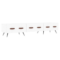 Berkfield Tv Cabinet White 150X36X30 Cm Engineered Wood - thumbnail 2
