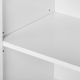 Wyld And Coco Novacasa Wall-Mounted Mirrored Cabinet White With Light Wood Accents 80Cm - thumbnail 8