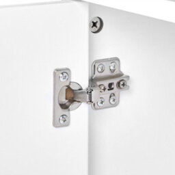 Wyld And Coco Novacasa Wall-Mounted Mirrored Cabinet White With Light Wood Accents 80Cm - thumbnail 9