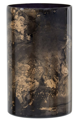 Orsina Gaia Black And Gold Large Candle Holder - image 1