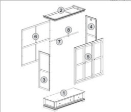 Seconique Bordeaux 3 Door Wardrobe Ivory And Oak (Partially Assembled) - thumbnail 6