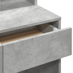 Berkfield Dressing Table With Mirror Concrete Grey 80X41X144.5 Cm - thumbnail 8