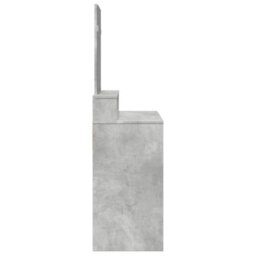 Berkfield Dressing Table With Mirror Concrete Grey 80X41X144.5 Cm - thumbnail 5