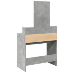 Berkfield Dressing Table With Mirror Concrete Grey 80X41X144.5 Cm - thumbnail 6