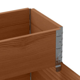Berkfield Rustic 3-Tier Raised Bed Brown 120X80 Cm Solid Wood Pine - thumbnail 7
