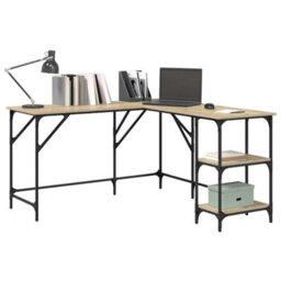 Walplus Desk Sonoma Oak 139X139X75 Cm Engineered Wood - thumbnail 4