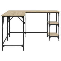 Walplus Desk Sonoma Oak 139X139X75 Cm Engineered Wood - thumbnail 6