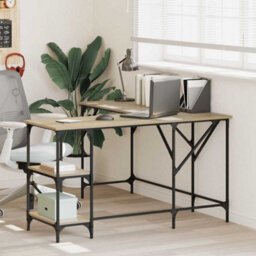 Walplus Desk Sonoma Oak 139X139X75 Cm Engineered Wood - thumbnail 1