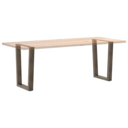 Berkfield Dining Table Legs V-Shape 2 Pcs Natural Steel 60X(72-73.3) Cm Steel - thumbnail 8