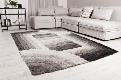Ds Living Ultra Plush Trellis Grey Rug - image 1