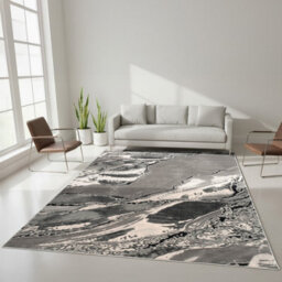 Smart Living Parma Modern Shimmer Rug - Soft Luxury For Living & Bedroom - Grey - 160 X 230 Cm