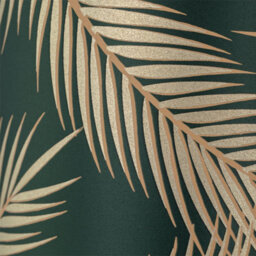 First Choice Lighting Set Of 2 Tropica - Chrome Tripod Lamps With Dark Green And Gold Shades - thumbnail 5