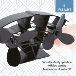 Valiant Whirlwind Twin Blade Stove Fan And Magnetic Thermometer - thumbnail 5