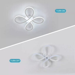 Modern Led Ceiling Light Flower Bedroom Lamp Creativ Chandelier Livingroom 6500K - thumbnail 4