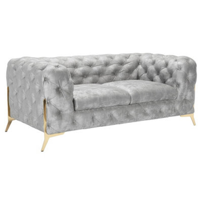 Stratus Interiors Italian Chesterfield 2 Seater Sofa Plush Velvet Uk Manufactured