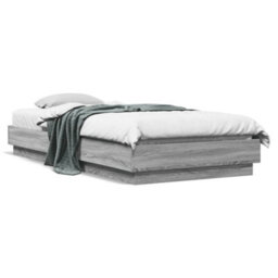 Berkfield Bed Frame Without Mattress Grey Sonoma 90X200 Cm Engineered Wood - thumbnail 2