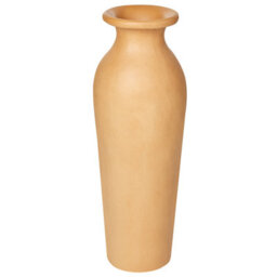 Beliani Decorative Vase Muar Ceramic 60 Cm Orange - thumbnail 1