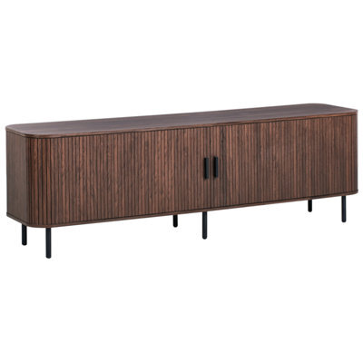 Beliani Retro Tv Stand Bradley Dark Brown - image 1