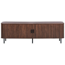 Beliani Retro Tv Stand Bradley Dark Brown - thumbnail 5