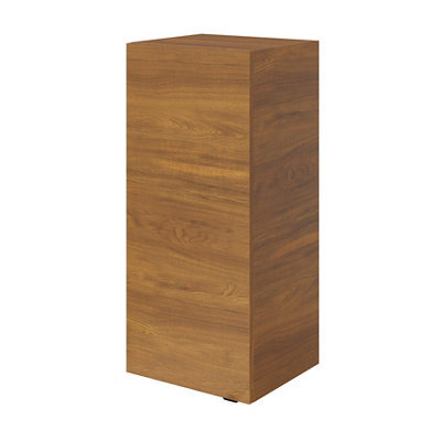 GoodHome Imandra Deep Walnut Effect Bathroom Single Wall Cabinet (H)90Cm (W)40Cm - image 1