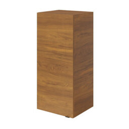 GoodHome Imandra Deep Walnut Effect Bathroom Single Wall Cabinet (H)90Cm (W)40Cm