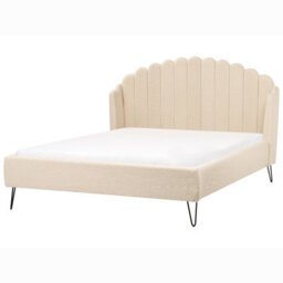 Beliani Bed Boucle Ambillou 160 X 200 Cm (Eu King Size) Beige - thumbnail 7