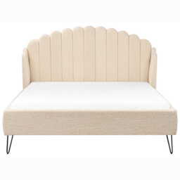 Beliani Bed Boucle Ambillou 160 X 200 Cm (Eu King Size) Beige - thumbnail 4