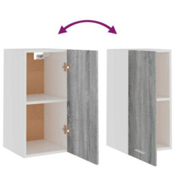 Vidaxl Hanging Cabinet Lyon Grey Sonoma 29.5X31X60 Cm Engineered Wood - thumbnail 8