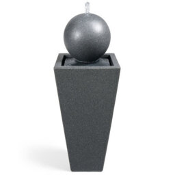 Mda Designs Osiris Outdoor Sphere And Column Water Feature Led Lit Self-Contained Garden And Patio Water Fountain - thumbnail 5