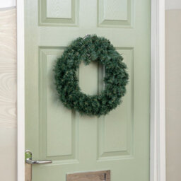 Samuel Alexander 47Cm Plain Green Woodcote Spruce Hanging Christmas Wreath - thumbnail 7