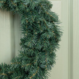 Samuel Alexander 47Cm Plain Green Woodcote Spruce Hanging Christmas Wreath - thumbnail 5