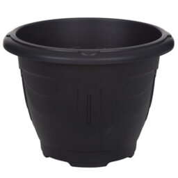 6Pcs 33Cm Pots Planters Plastic Round Venetian Black Flower Plant Garden Basket - thumbnail 6