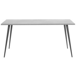 Beliani Dining Table Santiago Grey Concrete Effect 160 Cm 80 Cm - thumbnail 4