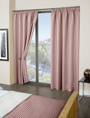 Essential Woven Thermal Blackout Pencil Pleat Curtains - image 1