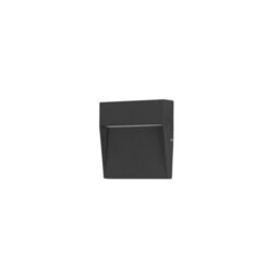 Luminosa Lighting Luminosa Nod Square Led Outdoor Recessed Wall Lamp Black, Opal, Warm-White 3000K, Ip65 - thumbnail 1