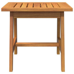 Berkfield Modern Side Table Brown Solid Acacia Wood - thumbnail 6
