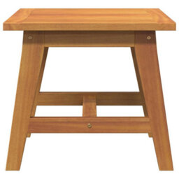 Berkfield Modern Side Table Brown Solid Acacia Wood - thumbnail 7