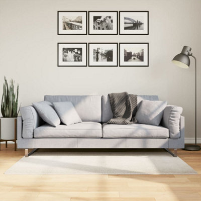 Walplus Rug Iza Short Pile Scandinavian Look Cream 80X150 Cm - image 1