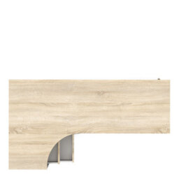 Furniture To Go Oslo Desk 2 Drawer In White And Oak - thumbnail 5