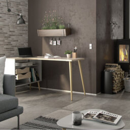 Furniture To Go Oslo Desk 2 Drawer In White And Oak - thumbnail 6
