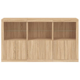 Vidaxl Sideboard With Led Lights Sonoma Oak 181.5X37X100 Cm - thumbnail 6