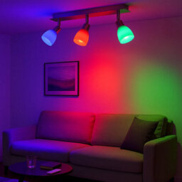 Urbn-Living Urbn Living Enea-C 3 Arm Led Ceiling Light Bar Rgb Colour Changing Spotlight E14 - thumbnail 2