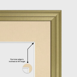 AK Frames 80X70Cm Gold Classic Multi Photo Frame With Ivory Mount - Holds 20 Apertures (18X) 6X4, (2X) 4X4 Photos - thumbnail 7