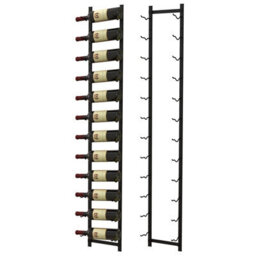 Costway 12 Bottles Wall Mounted Wine Rack Hanging Wine Display Metal Wine Bottle Holder - thumbnail 1