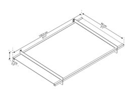 Canopia By Palram Nancy 1500 Grey Door Canopy, (H)14Cm (W)150.5Cm (D)94Cm - thumbnail 3