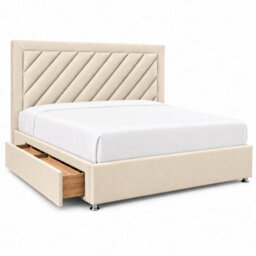 Luxury Upholstered Divan Bed With Side Storage Drawers & Tall Headboard - thumbnail 7