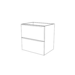 GoodHome Imandra Gloss Anthracite Wall-Mounted Bathroom Vanity Unit (H) 600mm (W) 600mm - thumbnail 4